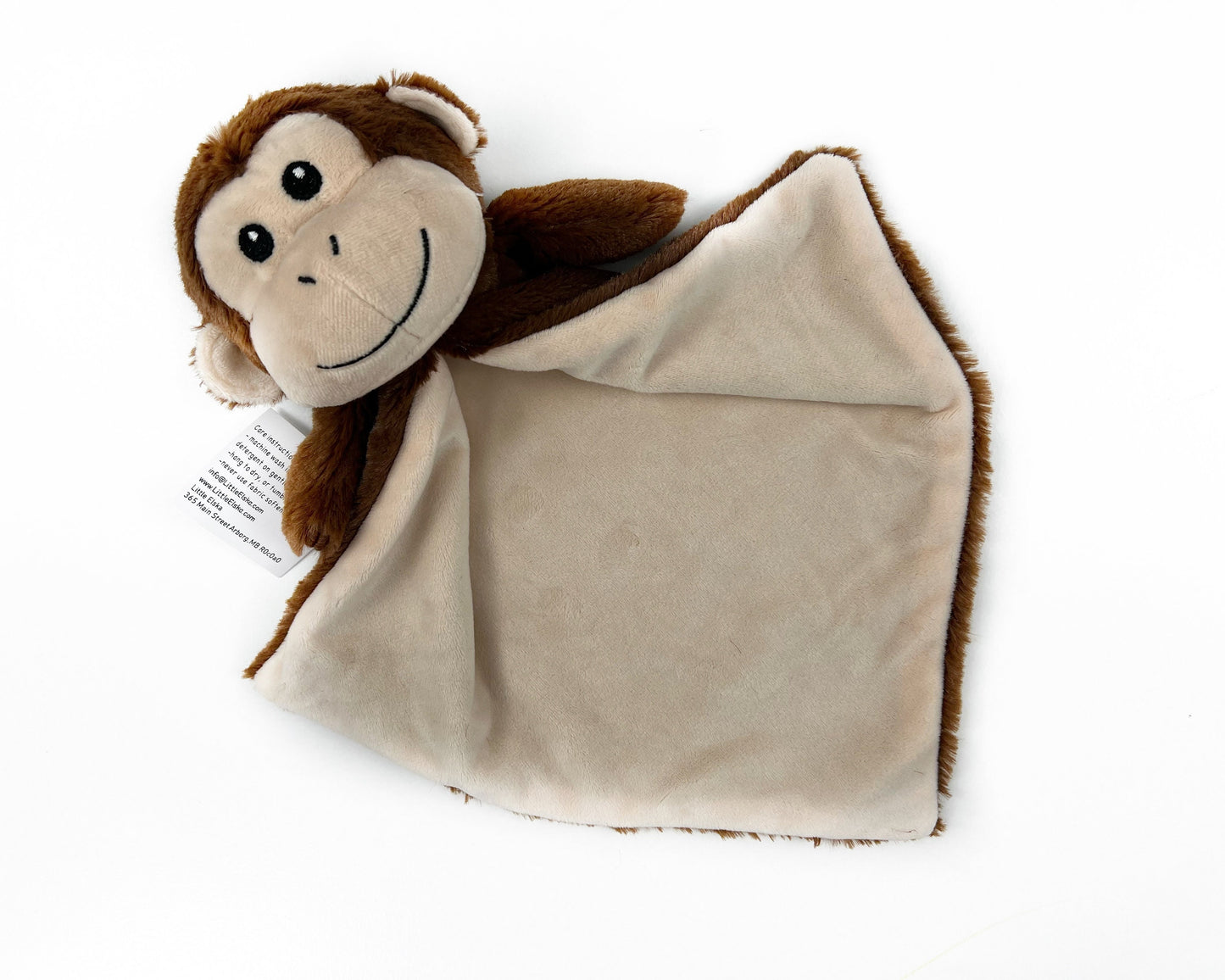 Personalized Monkey Lovey, First Birthday Gift