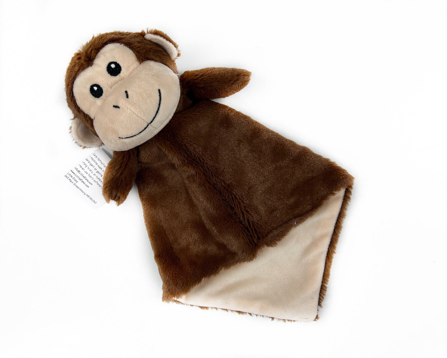 Personalized Monkey Lovey, First Birthday Gift
