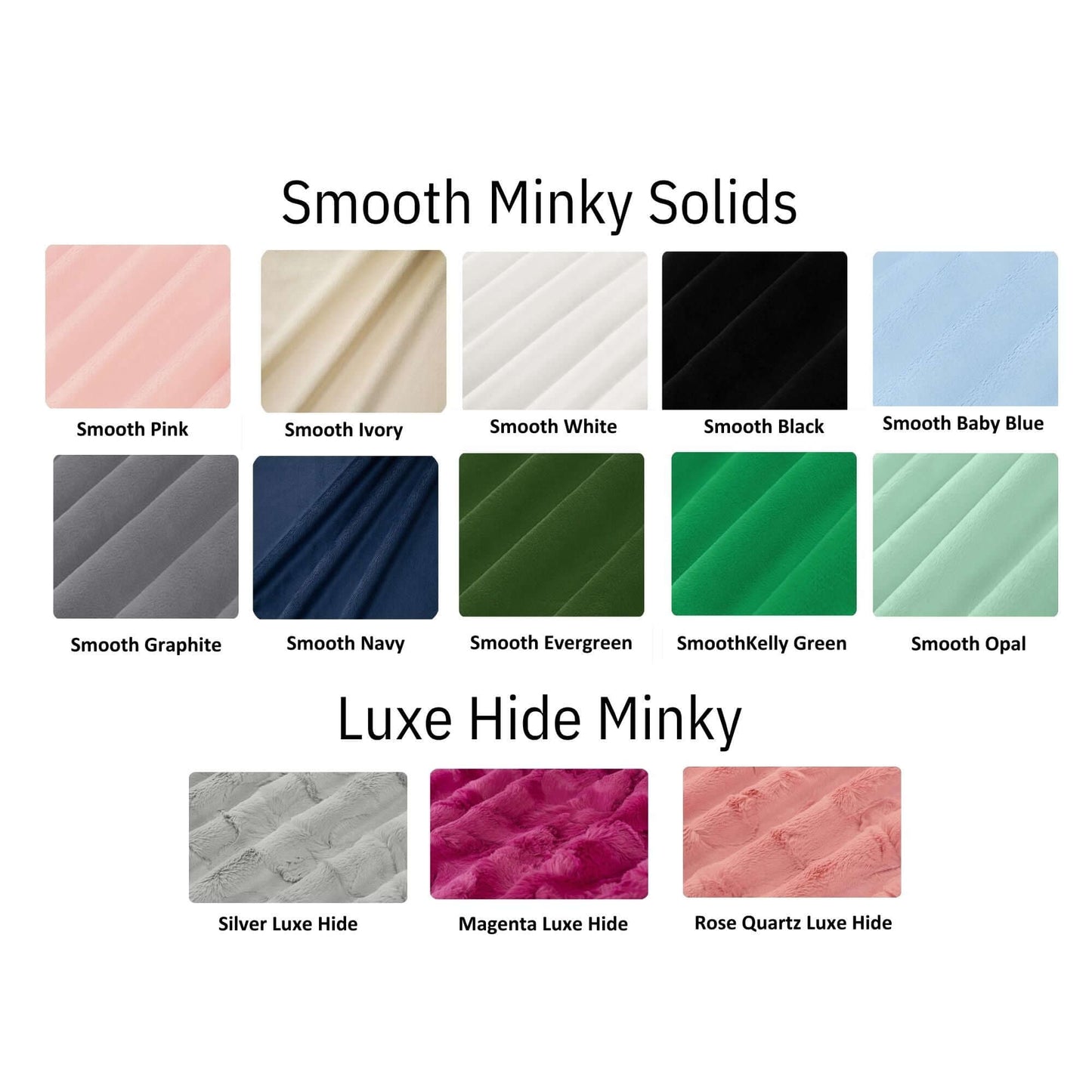 Choose minky fabric colorChoose minky fabric color