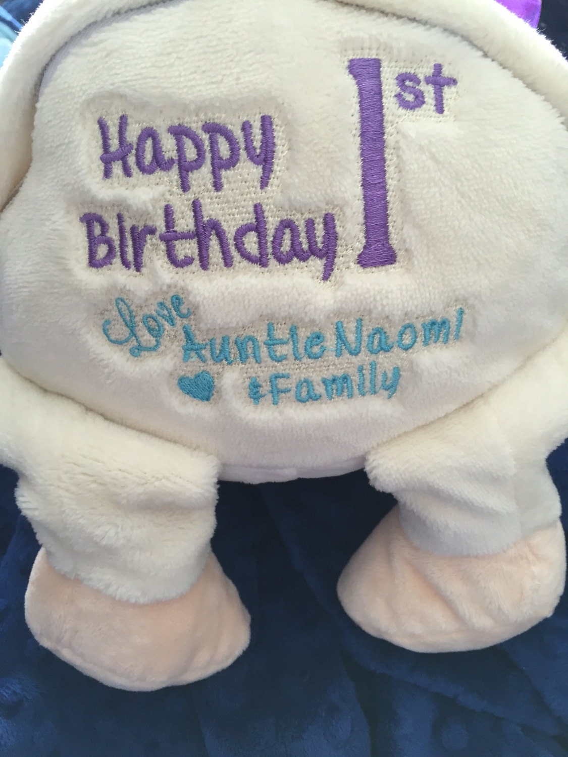 Personalized Fluffy Lamb, Birth Stats, Stuffed Animal, Newborn Gift, 1st Birthday Gift, Christening Gift for Babies