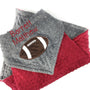 Personalized Football Blanket, Crimson Red and Gray Minky, Choose Your Team Colors, Baby Blanket, Toddler Blanket