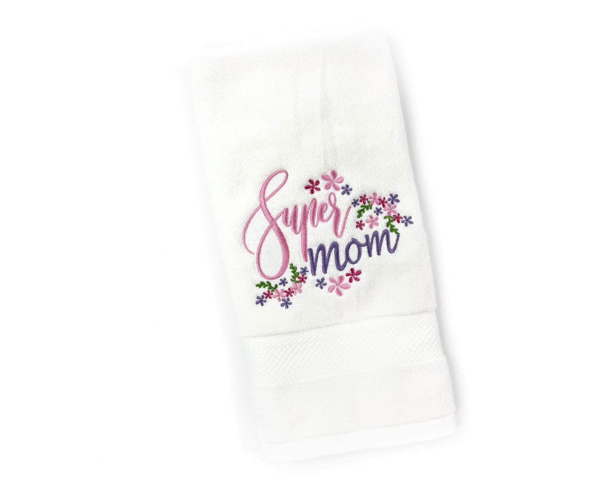 Personalized Embroidered Hand Towel – Custom Gift for Mom, Grandma, or Nana