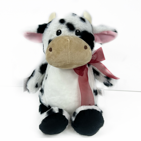 Personalized Cow in Black and White for Baby or Toddlers
