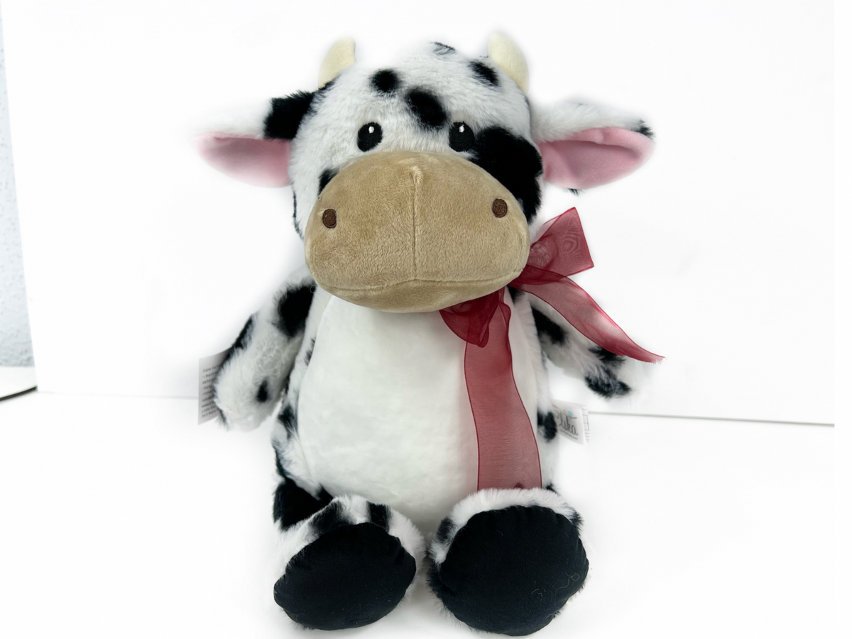 Personalized Cow in Black and White for Baby or Toddlers
