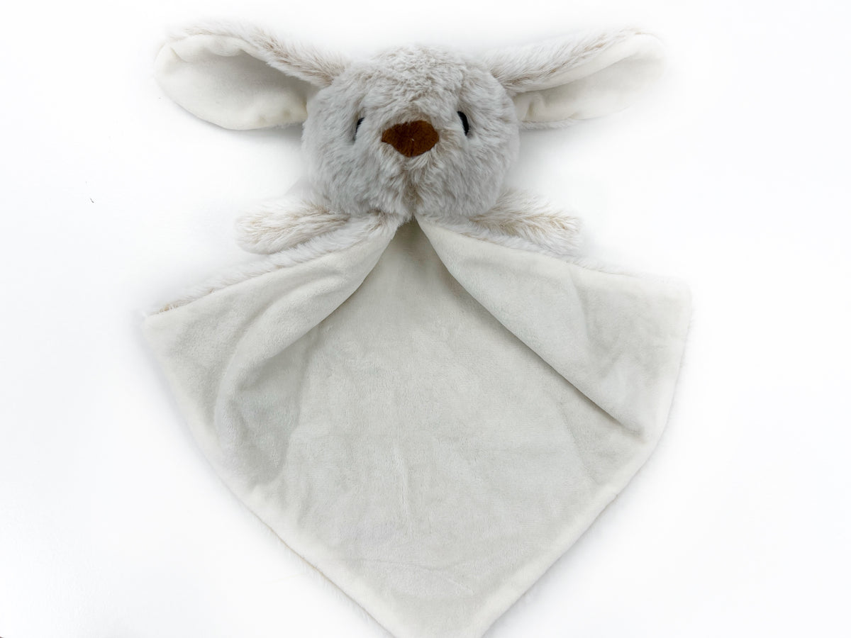 Personalized Bunny Lovey, Stuffed Bunny with Blanket, First Easter Gift, Easter Bunny