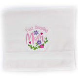 Personalized Embroidered Hand Towel – Custom Gift for Mom, Grandma, or Nana