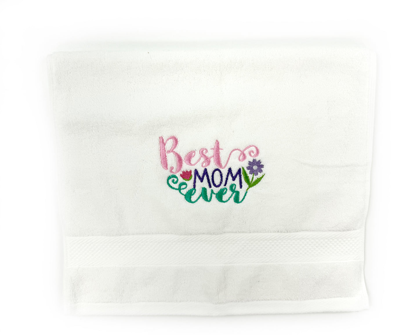 Personalized Embroidered Hand Towel – Custom Gift for Mom, Grandma, or Nana
