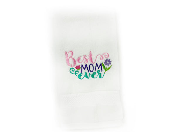 Personalized Embroidered Hand Towel – Custom Gift for Mom, Grandma, or Nana
