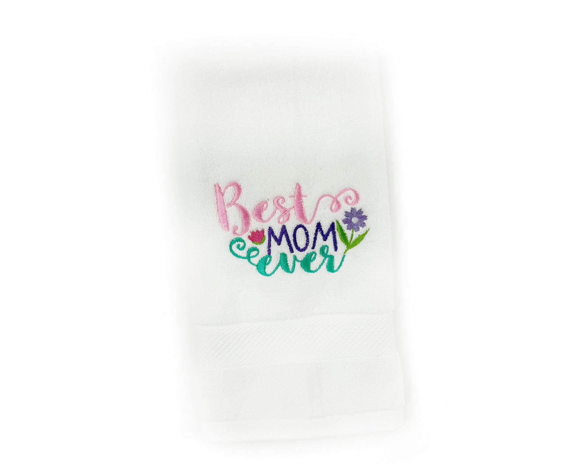 Personalized Embroidered Hand Towel – Custom Gift for Mom, Grandma, or Nana
