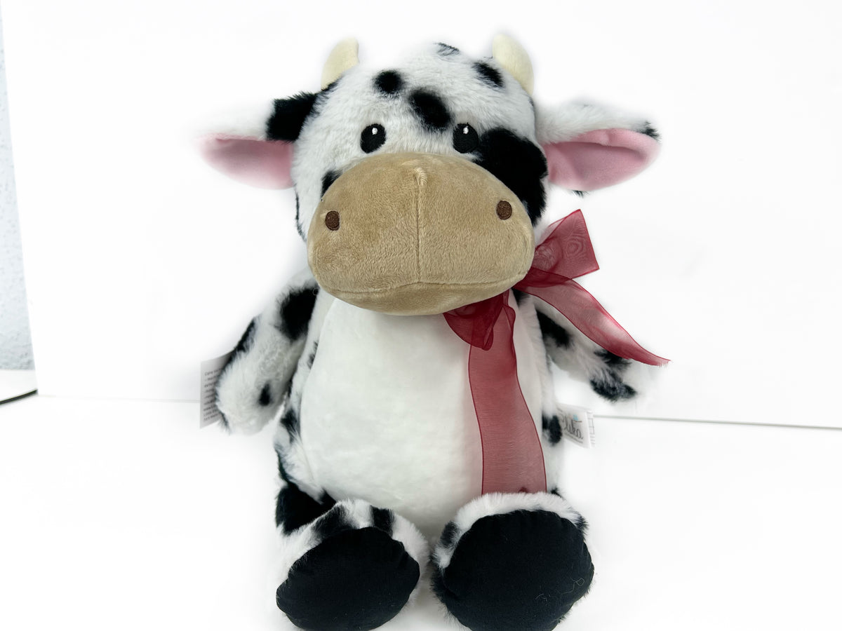 Personalized Cow in Black and White for Baby or Toddlers