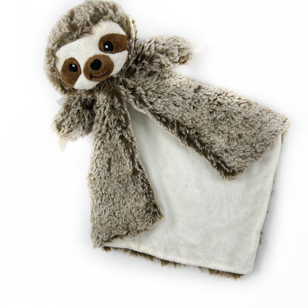 Personalized Brown Sloth Lovey with Embroidered Name or Message