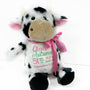 Personalized Cow in Black and White for Baby or Toddlers