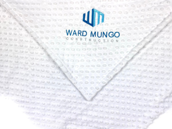 Minky Baby Blanket, Corporate Gift, Logo Blanket, Employee New Baby, Business Gift