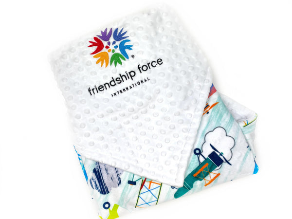 Minky Baby Blanket, Corporate Gift, Logo Blanket, Employee New Baby, Business Gift
