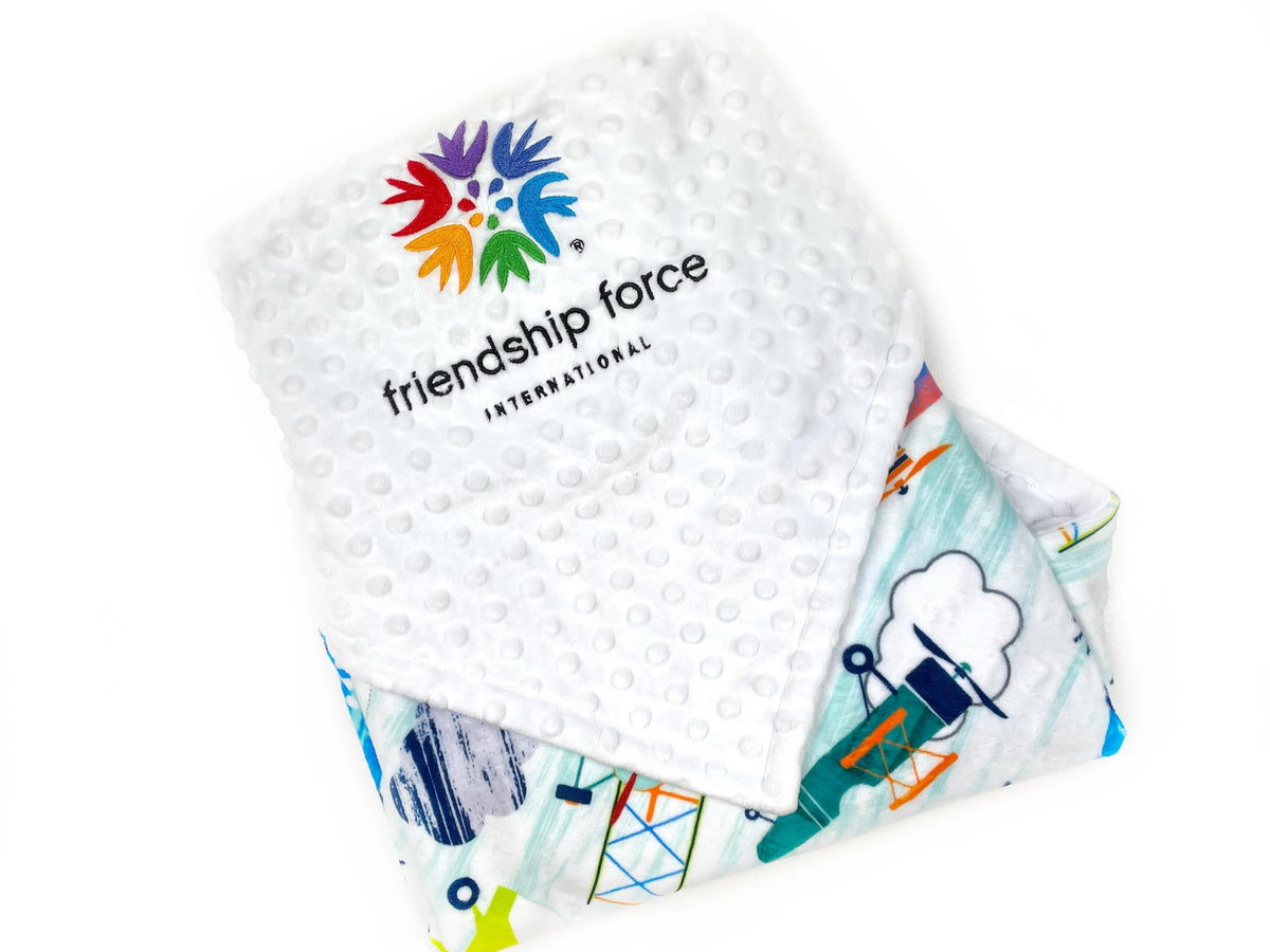 Minky Baby Blanket, Corporate Gift, Logo Blanket, Employee New Baby, Business Gift