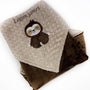 Sloth Baby Blanket, Brown and Tan Minky Blanket, Plush Dimple Dot Minky, Personalized Gift for Boy, Sloth Applique, Baby Shower Gift