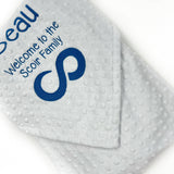 Minky Logo Blanket, Personalized Corporate Baby Gift - Scoir Logo