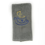 Kitchen Hand Towel, Gray Cotton Kitchen Dish Towel, Coffee Design Towel, Wedding Gift