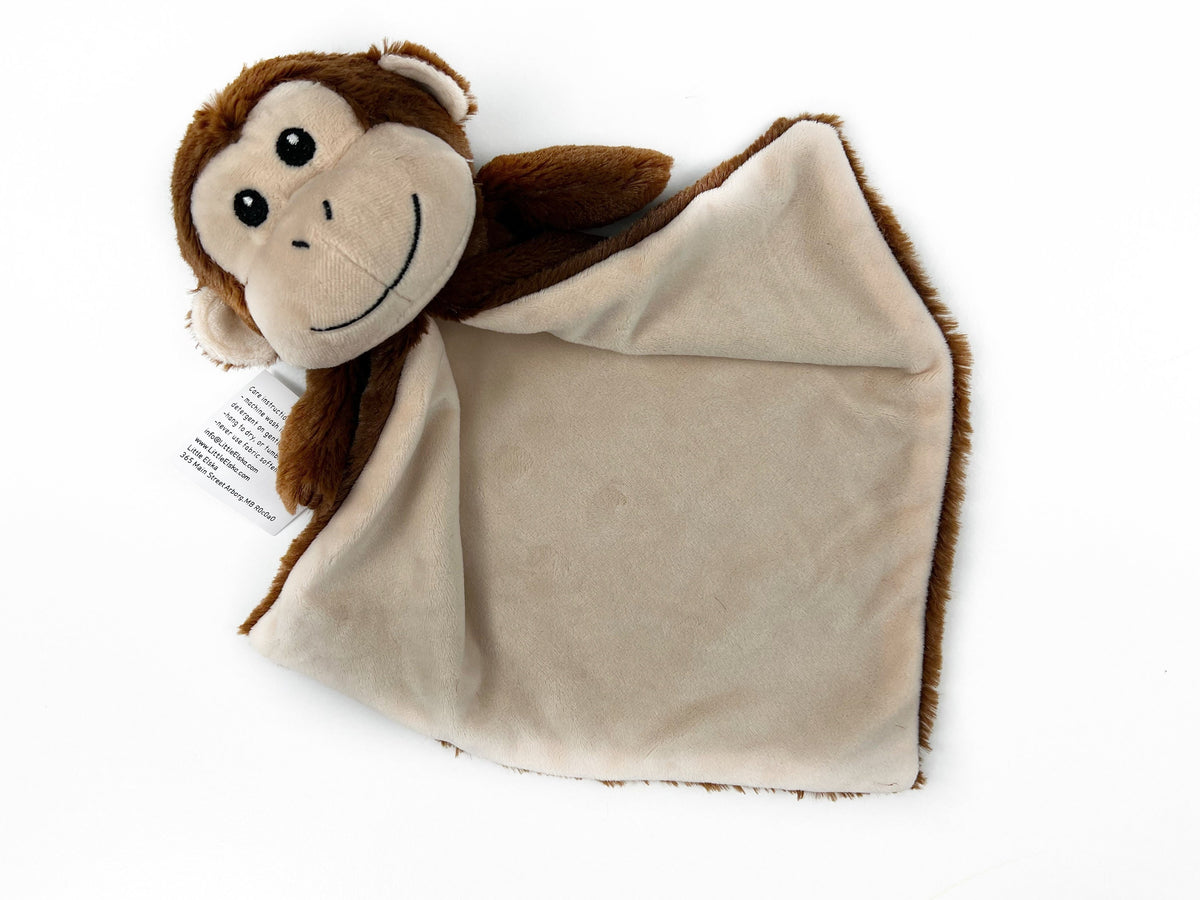 Personalized Monkey Lovey, First Birthday Gift