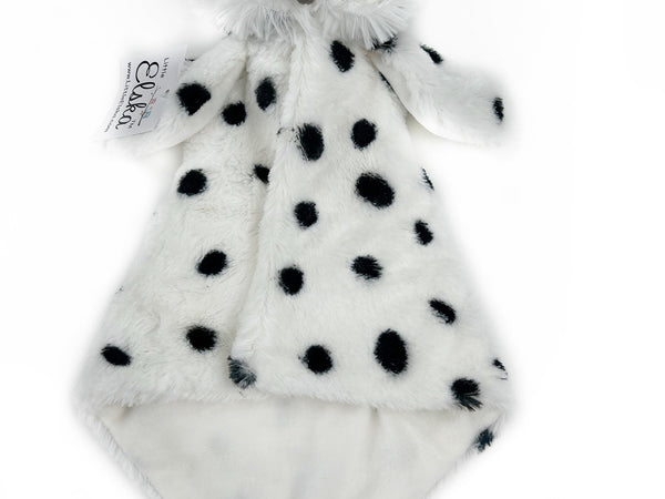 Personalized Owl Lovey, Black and White with Embroidered Name or Message