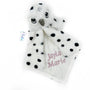 Personalized Owl Lovey, Black and White with Embroidered Name or Message