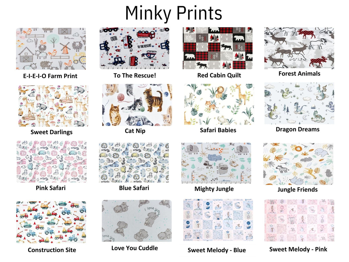 Choose minky fabric color