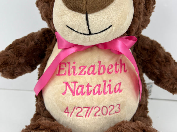 Ring Bearer Teddy Bear for Personalized Gift for Wedding Planner a Stuffed Animal Toy with Name