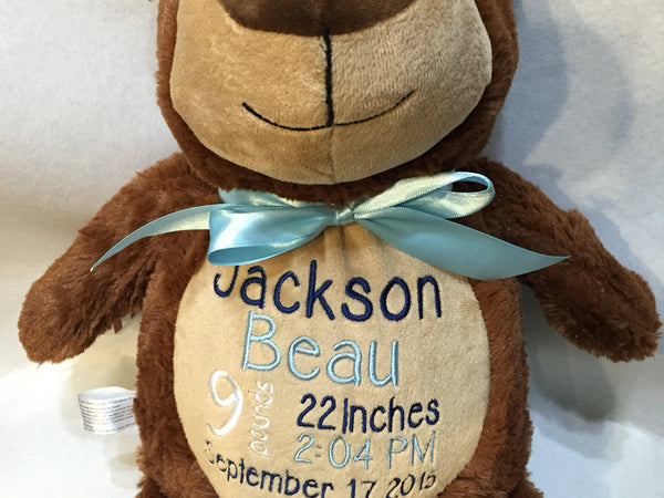 Ring Bearer Teddy Bear for Personalized Gift for Wedding Planner a Stuffed Animal Toy with Name