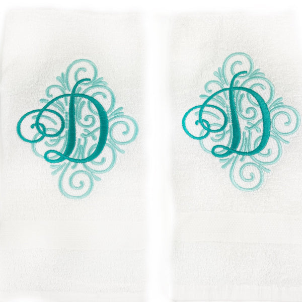 Monogrammed Bathroom Hand Towels - Decorative Guest Towel - Wedding Gift