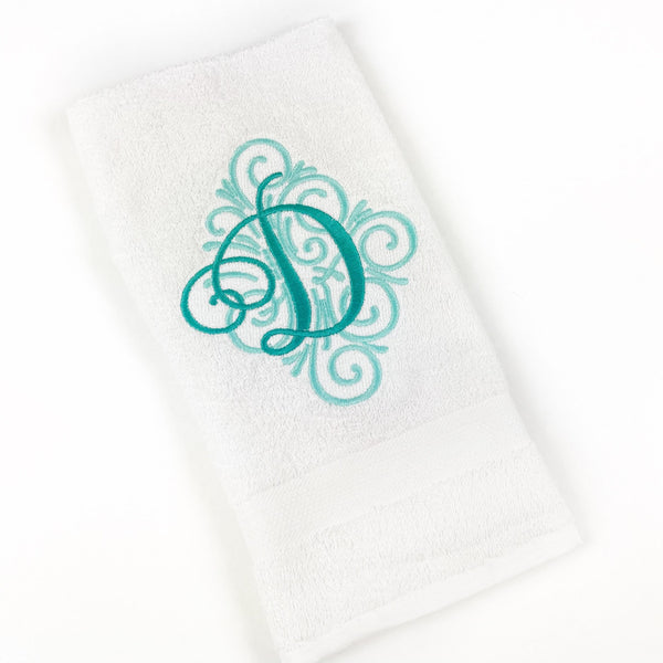 Monogrammed Bathroom Hand Towels - Decorative Guest Towel - Wedding Gift